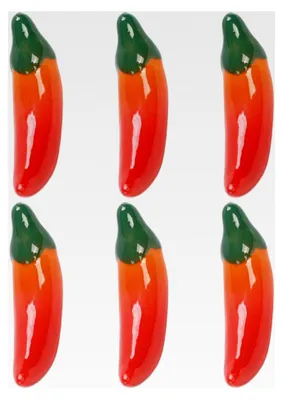 Produktbild von Keramik Essstäbchenhalter Pfefferform 6 Stück