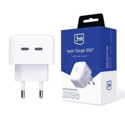 Produktbild von 3mk Winkel-Lader Hyper Charger 35W 2x USB-C