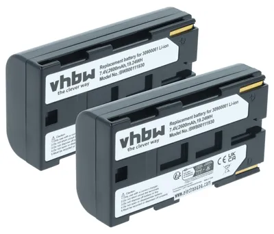 Produktbild von vhbw 2x Akku Ersatz für 30900061 für Kamera (2600 mAh, 7,2 V, Li-Ion)