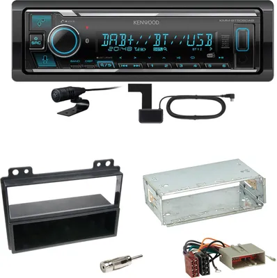 Produktbild von Kenwood KMM-BT508DAB Bluetooth USB Digitalradio Einbauset für Ford Fiesta Fusion