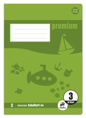 Obrázek produktu pro Staufen® 734010333 PREMIUM LIN 3 sešit - A4, 16 listů, 90 g/m2, dvojitý PREMIUM LIN ien