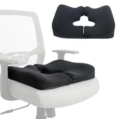 Produktbild von Omgoods – Ergonomisches, orthopädisches Sitzkissen aus Memory-Schaum – Ideal für Büro und Auto
