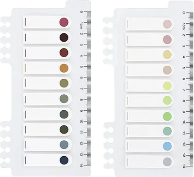 Produktbild von Ordinate 400 Stück Haftstreifen-Set Transparente Haftnotizen, sticky notes, Index Tabs klebezettel, Beschreibbare Haftmarker pastell