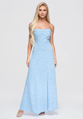 Produktbild von LARICA Kleid Maxi Eleganz Romantik LA-OM-DLR379 blue L