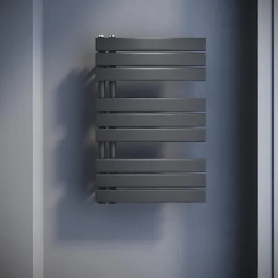 Produktbild von SONNI Vertikal Heizkörper Design Paneelheizkörper Einlagig Anthrazit 762×500mm Wasserbeheizt oder elektrisch beheizt  ohne Heizstab