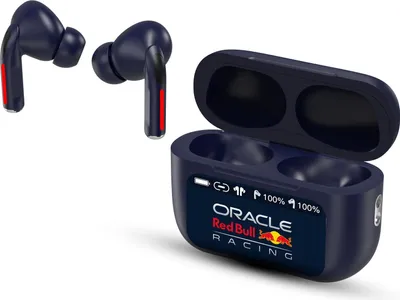 Obrázek produktu pro Bezdrátová sluchátka do uší, TWS ANC ENC, LED displej, modrá