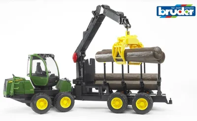 Zdjęcie produktu dla Bruder 02133 - John Deere 1210E Forwarder z chwytakiem do drewna, 1:16