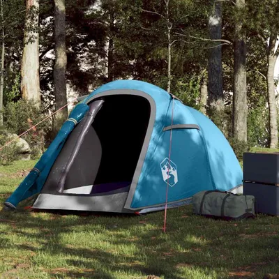 Immagine prodotto di vidaXL Tenda a tunnel 2 persone Blu Impermeabile
