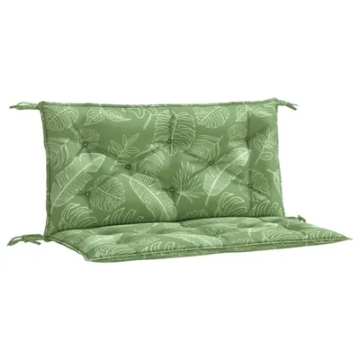 Obrázek produktu pro Podušky na zahradní lavici 2 ks vzor listů 100x50x7 cm textil