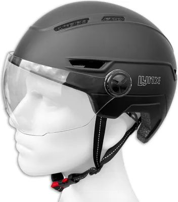 Produktbild von LYNX VIsor Pro Radsport Helm - Schwarz | LXL