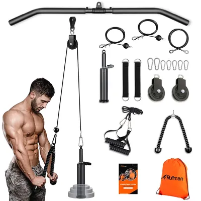 Produktbild von Fitness-Latzug, Kabelzug für Unterarmtraining, Krafttraining, Seil für Trizeps