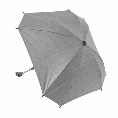 Produktbild von reer ShineSafe Kinderwagen-Sonnenschirm, Sonnen Schirm, Sonnenschutz, UV Schutz, Kinderwagen, Grau Melange, 84181