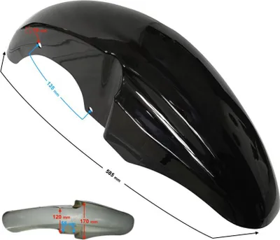 Produktbild von Frontflügelgehäuse schwarz Volcano 50