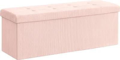 Produktbild von SONGMICS Sitzhocker mit Stauraum, klappbare Sitzbank, 38 x 110 x 38 cm Fußbank, Bettbank, Aufbewahrungsbox, bis 300 kg belastbar