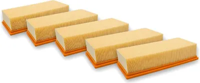 Produktbild von vhbw 5x Flachfaltenfilter F7 kompatibel mit Kärcher IVC 60/24-2 Ap, 60/30 Ap M Z22, 60/30 Ap Staubsauger