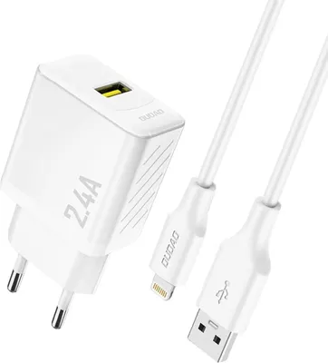 Image de DUDAO Dudao A23LEU Adapter 12Watt 1xUSB-A 1m USB-A to Lightning cable included
