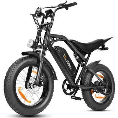 Produktbild von Motorcycles | ESKUTE V202 | 250W 48V20.8Ah 20x4 Mechanische Scheibenbremsen - Schwarz
