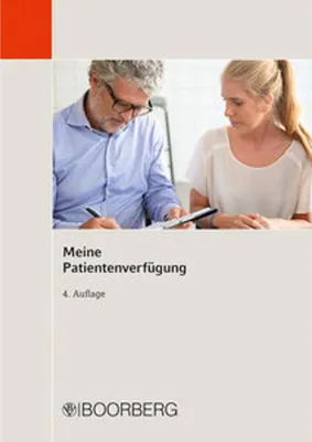 A man and a woman are looking at a document, possibly a medical form or legal document, with a pen on the table.