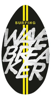 Produktbild von SportX Skimboard Wavebreaker 94cm Holz Strandspielzeug
