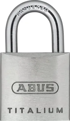 Zdjęcie produktu dla ABUS TITALIUM 64TI/20 B/DFNLI, Stal nierdzewna, 20 x 10 x 34,5 mm, 21 g, 1 szt.