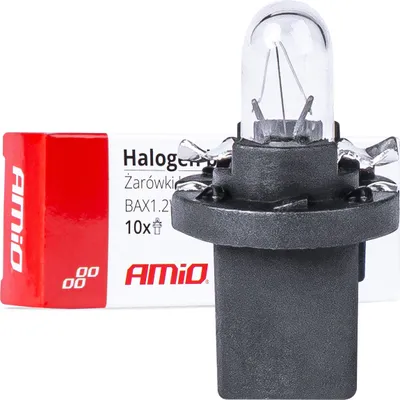 Productafbeelding van Halogeenlampen T5, B8.5D, 12V, 1.2W, 10 stuks. AMIO-03371, verlichting voor tellers