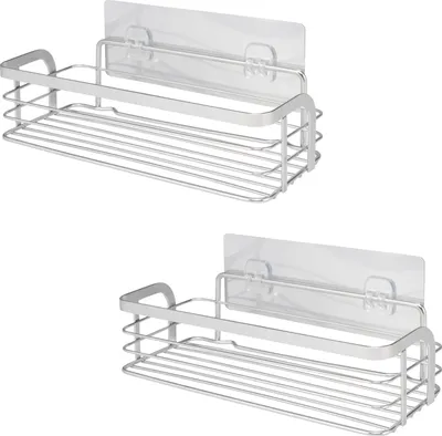 Produktbild von Bremermann Lot de 2 corbeilles de douche rectangulaires