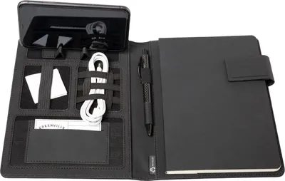 Obrázok produktu pre Obchodná taška na dokumenty – organizér do kancelárie – formát A5 – koža a nylon – 22 x 17 x 2 cm