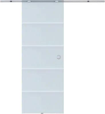 Produktbild von HOMCOM Drzwi szklane przesuwne Drzwi pokojowe częściowo satynowane 775 x 2050 mm