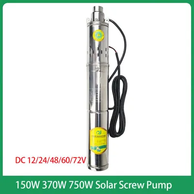 Imagen del producto de Bomba de agua sin escobillas de corriente continua (DC) para energía solar - 750W, 48V-72V - Altura de elevación de 100 metros