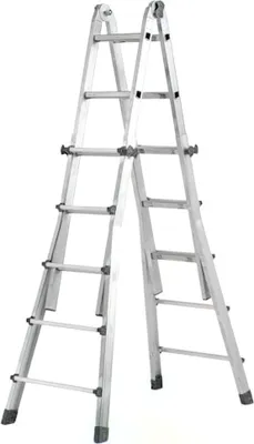 Obrázek produktu pro Wolfpack Escalera Telescópica Aluminio 4+4 Peldaños Perfil 67 mm., 12,6 kg