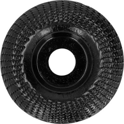 Produktbild von Holzschnitzscheibe Schleif- und Formscheibe Edelstahl für Winkelschleifer 22mm Schwarz