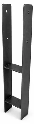 Produktbild von BirnePower H-Pfostenanker 121mm Schwerlast zum Einbetonieren Anthrazit 600mm Länge 5mm Stärke (1 Stück)