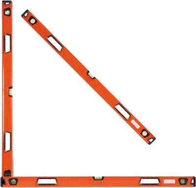 Immagine prodotto di Set di livelle 3 pezzi - Livella magnetica in alluminio con 3 fiale - 45° / orizzontale / verticale - Precisione 0,5 mm/m