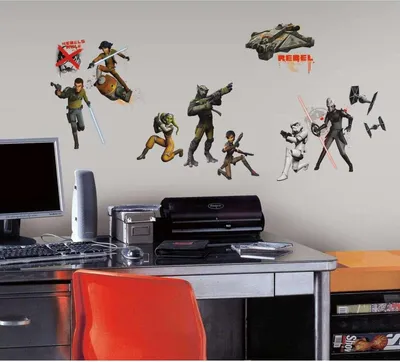 Obrázek produktu pro 17 Star Wars Rebels tetování na zeď LEUCHTEN samolepka na zeď dětský pokoj samolepka na zeď