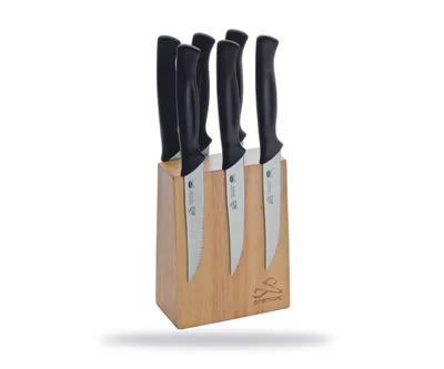 Immagine prodotto di PREMAX Piccolo ceppo portacoltelli magnetico 85825 in acciaio inossidabile, 12x7x15 cm.