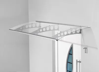 Zdjęcie produktu dla Daszek / zadaszenie PT/ET 200 Gutta akryl przezroczysty Edels. 200x90x22,5cm