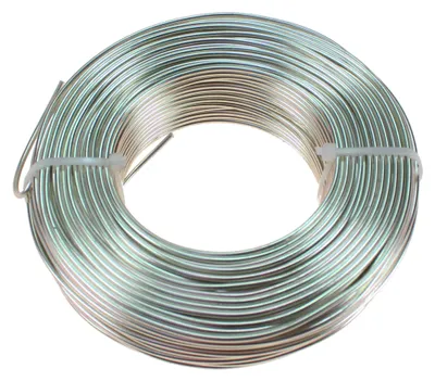 Produktbild von 60m Aluminiumdraht Ø 2mm Aludraht Basteldraht Dekodraht Schmuckdraht champagner