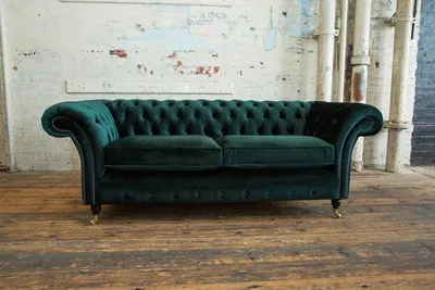 Produktbild von Edle Ausgefallene Chesterfield Couch Samt Textil Stoff Designer Couchen Möbel