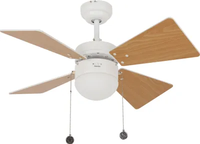 Image de Ventilateur de plafond avec éclairage et chainettes Breezer 81 cm