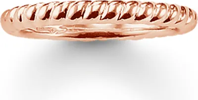 Produktbild von Thomas Sabo TR1978-415-12 Ring Damen Kordeloptik Silber Rosé-Gold Gr. 44