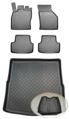 Produktbild von SET Kofferraumwanne Gummifußmatten für VW Volkswagen Golf 7 AU Variant Kombi 5-türer 2013-