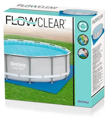 Productafbeelding van Bestway® PE-bodembedekking, 488 x 488 cm, blauw, vierkant