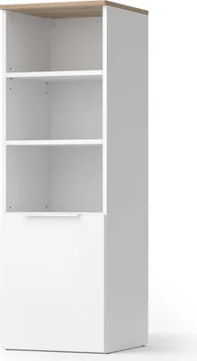 Produktbild von Universalschrank Vicco Wido Weiß/Sonoma 40.2 x 120 cm mit einer Tür, Model 57438