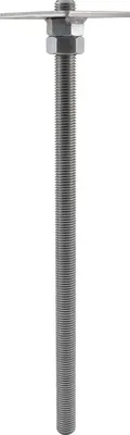 Produktbild von Pitzl Pfostenträger zum Einbetonieren 100x100 - Pfostenanker mit Gewindestange M24 500mm, Stahl ZiNiP beschichtet