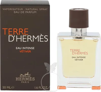 Produktbild von Hermes Terre d'Hermès Eau Intense Vetiver, Männer, 50 ml, Nicht nachfüllbare Flasche, Spray, Alcohol, Aqua (Water), Parfum (Fragrance), Limonene, Ethylhexyl Methoxycinnamate, Butyl..., 1 Stück(e)