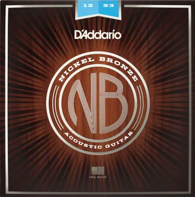 Image de D'Addario NB1253 - Nickel bronze - light (012-053)