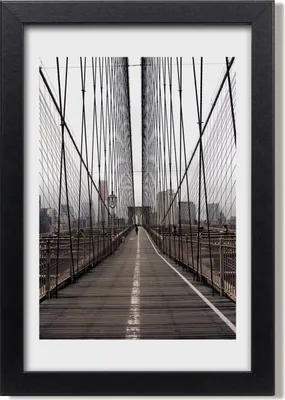 Produktbild von Bild 20x30 MDF-Rahmen, Wandkunst Brooklyn-Brücke