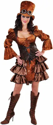 Produktbild von M214109-M Damen Steampunk Piraten Kostüm Gr.M
