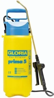 Immagine prodotto di Spruzzatore a pressione Gloria Prima 5, 5 L, ugello in ottone, giallo e blu