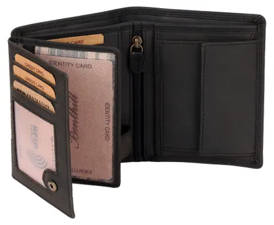 Produktbild von Benthill Geldbörse Herren Leder - Echtleder Geldbeutel mit RFID-Schutz - Slim Portemonnaie für Herren